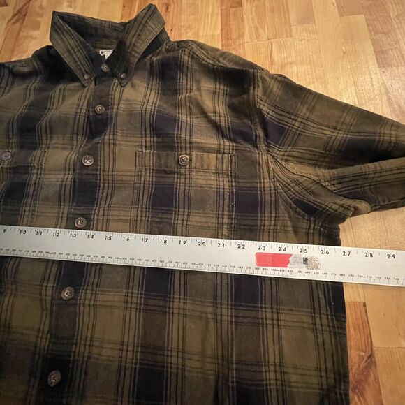 Duluth Trading Shirt Flannel Plaid Button‎ Down Outdoor Active Mens XLT - Picture 9 of 11